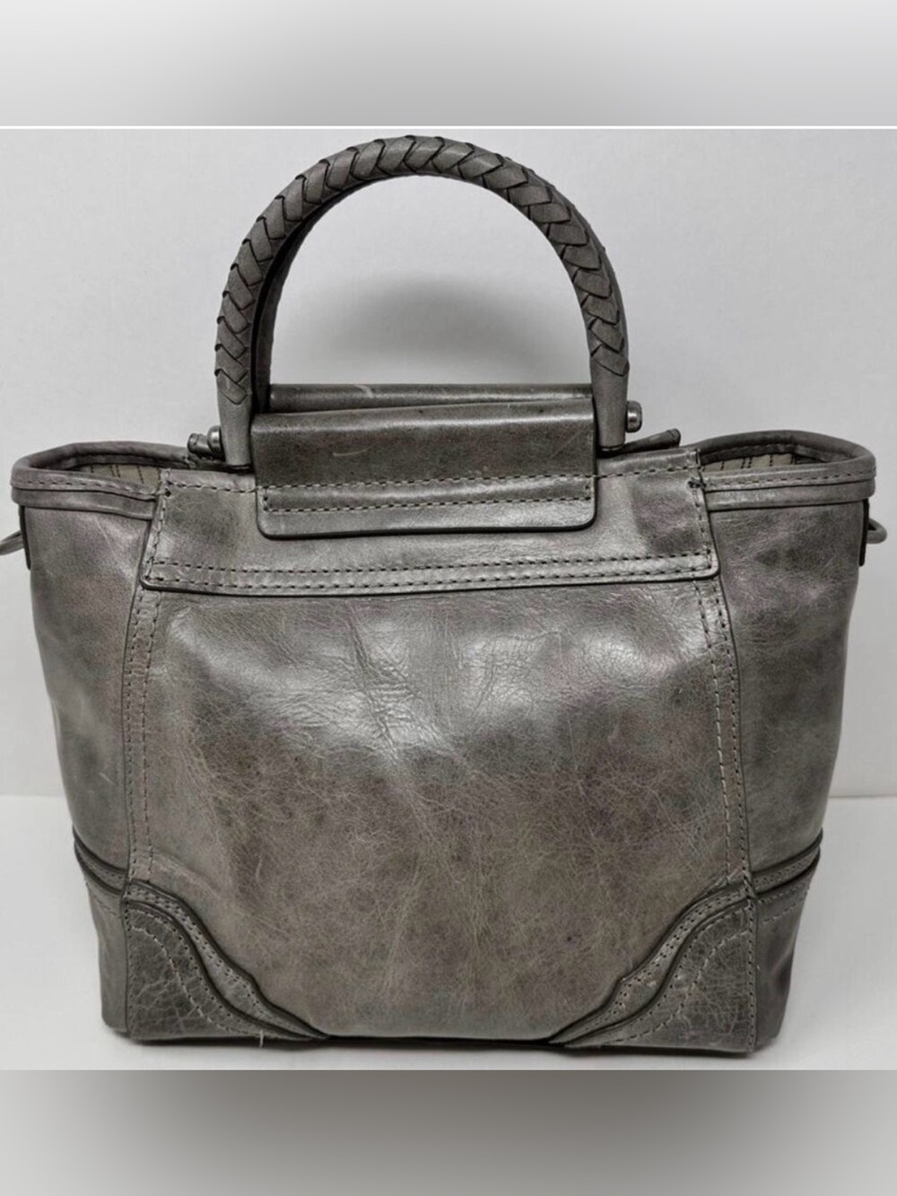 Frye Riviana Mini Tote in Ice Gray